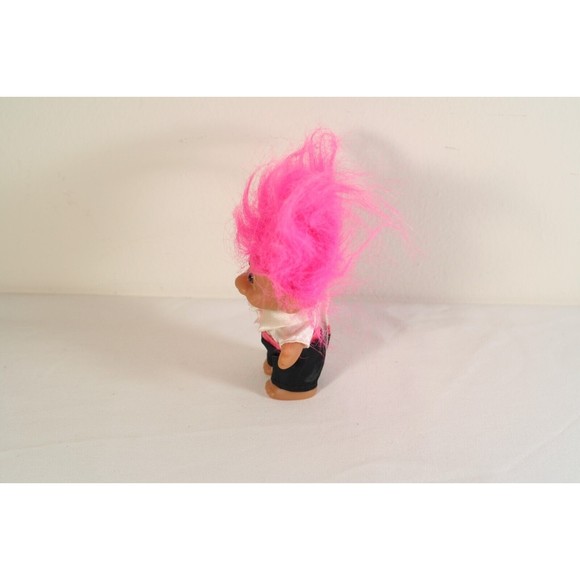 Russ Troll Doll Pink Hair 3" Heart Pillow Tuxedo Tux Formal Ring Bearer Wedding - Picture 2 of 7
